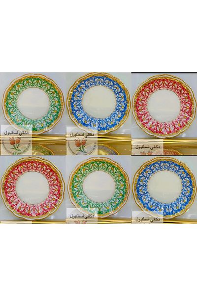DUKKANI ISTANBUL 12 Piece Mixed Lace Tea Set