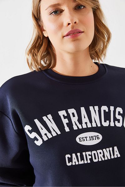 Bianco Lucci Повдигнат дамски суичър San Francisco - Mbhs006 60601006