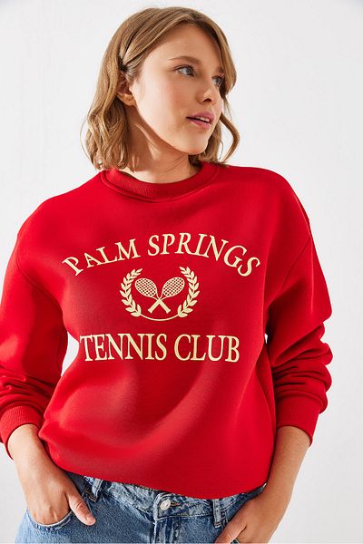 Bianco Lucci Hanorac Palm Springs Tennis Vintage College - Raster cu trei fire MBHS002 60601002