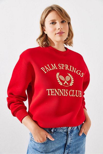 Bianco Lucci Hanorac Palm Springs Tennis Vintage College - Raster cu trei fire MBHS002 60601002