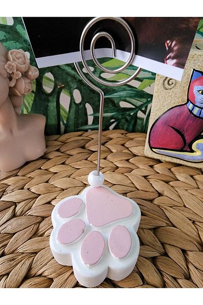 Rota Hediyelik Note Holder, Photo Holder, Cute Cat Dog Paw
