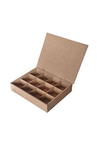 Altınyapı Hobi Market TEN COMPARTMENT BOX MDF UNPAINTED