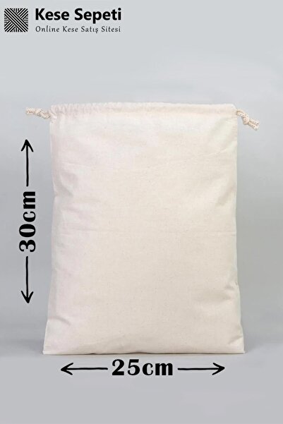 kesesepeti Yıkanabilir Çok Amaçlı Bez Kese - Bakliyat-gida-valiz Içi Organizer | 25x30cm | M | (1 ADET)