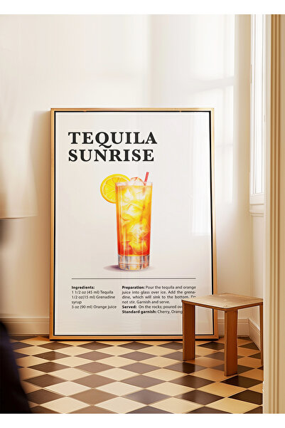 ARTHOUSECOLLECTIVE Tequila Sunrise - Koktel poster - Poster bez okvira u stol...