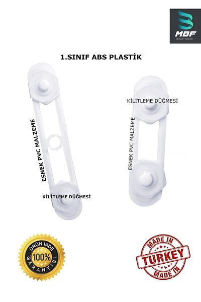 Baby World 5-Piece White Cabinet Drawer - Long and Mini, Child Protective Safety Lock