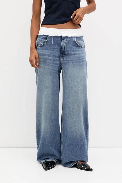 DENİKK Trend Waist Elastic Detailed Super Baggy Jean Trousers - Waist Elastic