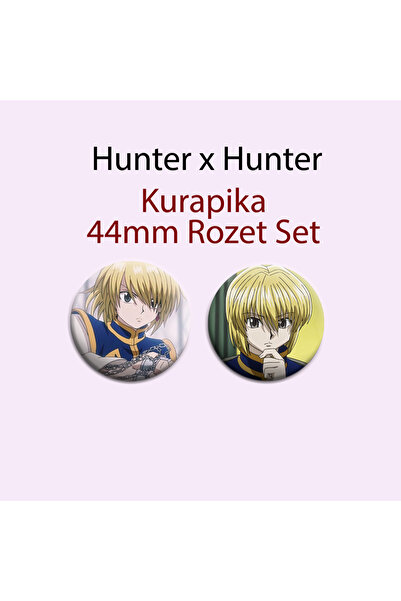 Akumastik Hunter x Hunter Kurapika 2 ADET 44MM BUTON ROZET - ANİME ROZET