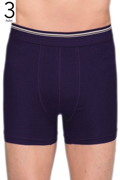 Berrak Ανδρικό Navy Blue 3 Pack Lycra Boxer ELF568BER10973