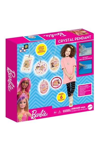 Barbie قلادة كريستال سحرية شفافة