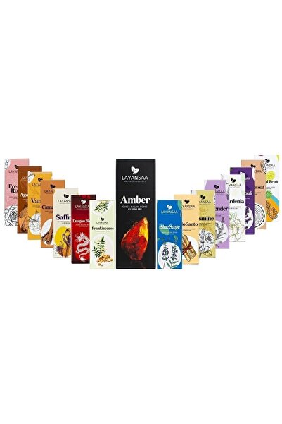 Layansaa 16 Paket 320 Adet Tütsü, 16 Farklı Aroma Layansa Marka