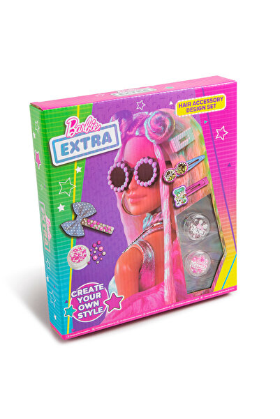 Barbie Ekstra Saç Aksesuarı Tasarım Seti