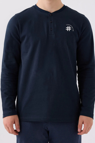 Arnetta Чоловічий піжамний комплект з довгими рукавами нового сезону