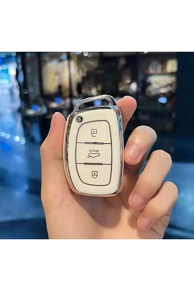 emii auto spare parts Hyundai Tucson Sonata Fe Ix25 Ix35 I20 I30 Elantra - White Key Case, Waterless Model 490603