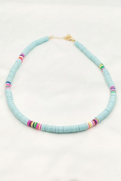 Lolita Takı Women's Blue Fimo Necklace