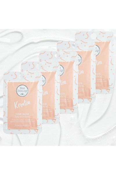 Bee Beauty Keratin Hair Mask 25 ml X 5 Pieces