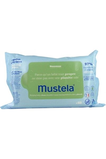 Mustela Organik Pamuklu Islak Mendil 60'lı paket