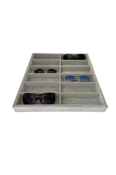 SNS TAKI STANTLARI 12 Bölmeli Gözlük Sergileme Ve Çekmece Düzenleme Stantı