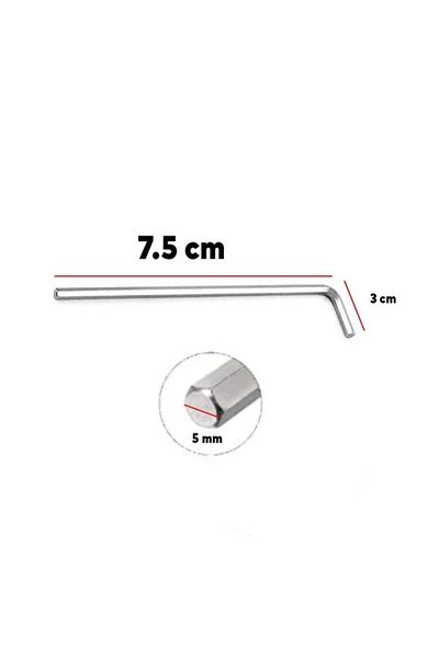 Eltos Alyan 5mm Single Allen Length - 7.5cm (1 Piece)