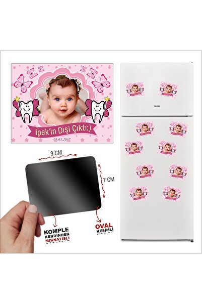 CiciMagnet Kelebekli Hediyelik İlk Dişim Çıktı Magneti 10 Adet