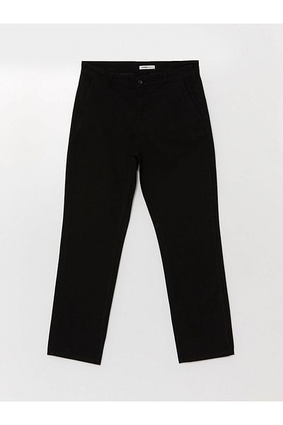 LC Waikiki Neue schwarze Chino-Hose für Herren mit bequemer Passform