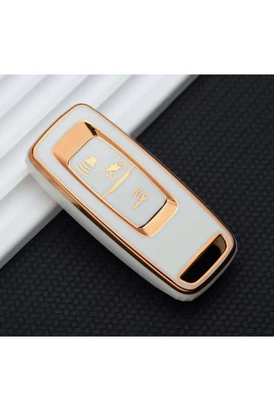 emii auto spare parts Not Fit For Honda Pcx 2021-2022-2023-2024 Model Compatible Key Case White/gold Forza