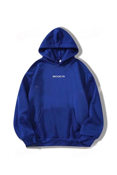 Risil-Nu Company Brooklyn Printed Oversize Hooded Hoodie - 3 Thread Thick Raster