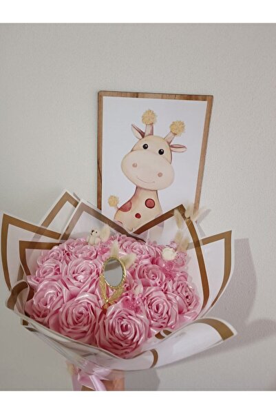 Buketçimm 15 li Söz Nişan Kız isteme Sevgili Kumaş Yapay Solmayan Gül Buketi