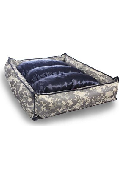 Nerotex 90X100 cm Zippered Washable Patterned Dog and Bed Set - for Large Breeds