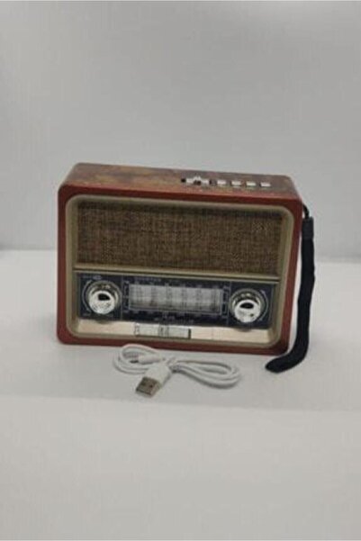 Everton Rt-305 Bluetooth, Usb/sd/aux/fm 8 Band Radyo Ahşap Nostalji Fenerli M...