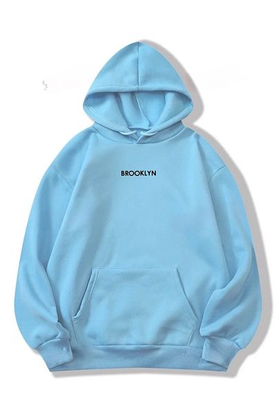 Risil-Nu Company Brooklyn Printed Oversize Hooded Hoodie - 3 Thread Thick Raster
