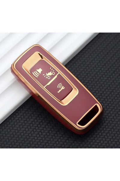 emii auto spare parts Not Fit For Honda Pcx 2021-2022-2023-2024 Model Compatible Key Case Red/gold Force