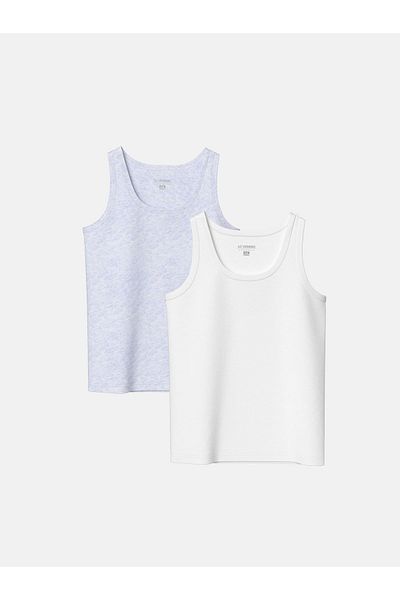 LC Waikiki Boy's Crew Neck Basic Tank Top - Pack of 2