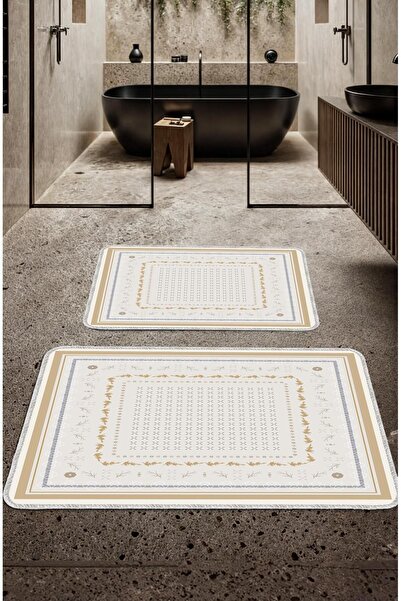 Artızon طقم سجادة حمام بتصميم عصري ملون وقابل للغسل وغير قابل للانزلاق مقاس 5...