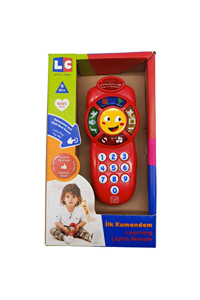 LC Eğitici Öğretici Işıklı Sesli Ilk Kumandam Oyuncak Kumanda-kırmızı Knz-30512