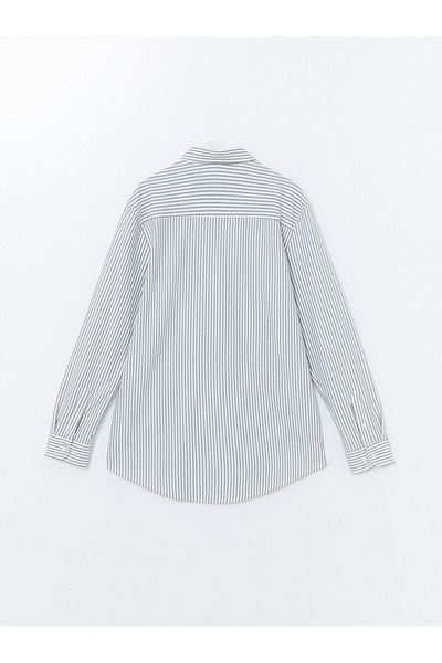 LC Waikiki Koszula męska Oxford Striped - długi rękaw, dopasowany krój