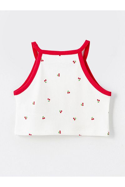LC Waikiki LW – Bedrucktes Unterhemd für Babys mit Rundhalsausschnitt