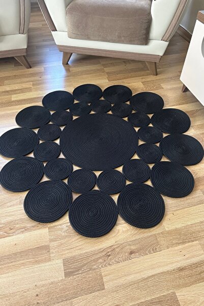 SİMEREV HALI HOME CONSEPT Jüt Kaymaz Taban Hasır Yıkanabilir Mutfak Halısı Salon Oturma Yatak Odası Antre Yolluk Halı Kilim