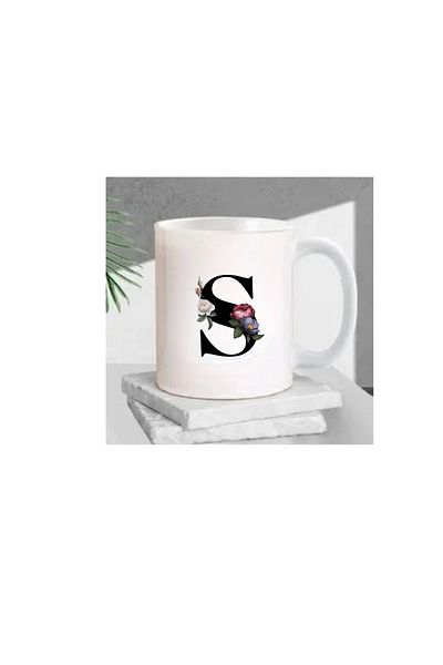 Seramikkup Letter Printed Mug