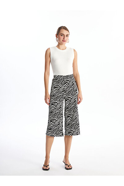 LC Waikiki Patterned Women's Capri - Elastic Waist