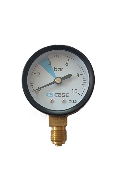 Case 1408 1/4'' Alt Çıkışlı 10 Bar Su Manometre Ø50MM