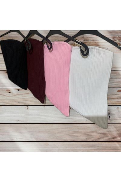 Butik Γυναικεία μπλούζα μπορντό στράπλες ασύμμετρο πλεκτό
