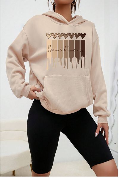 ciwi&life Πλεκτό φούτερ Unisex με μπεζ λεοπάρ μοτίβο - 2ip Raster