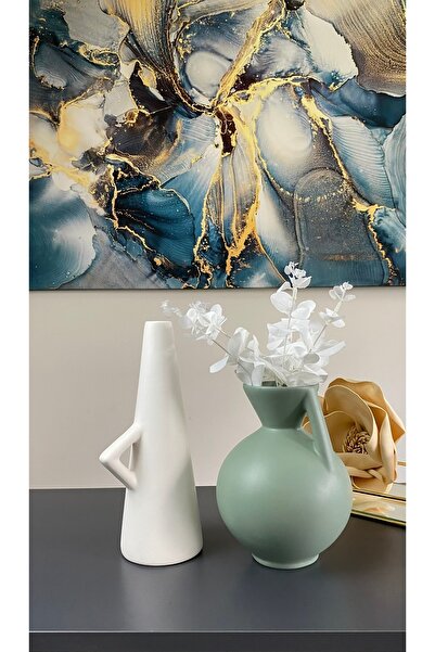 AstreHome Комплект керамични вази за сухи цветя в модерен стил - Декорация за...