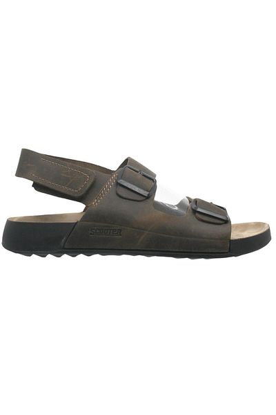 Scooter Men's Leather Olive Slippers M7012Co