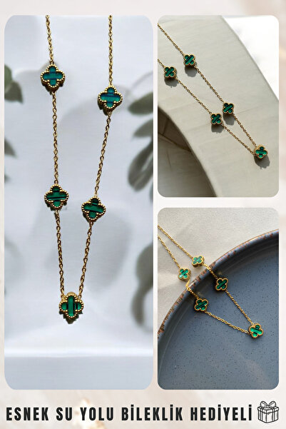 Welo Design VAN CLEEF çelik kadın kolye