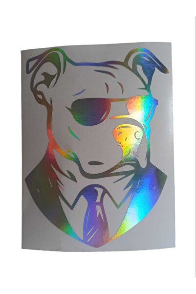 meristeed ملصق سيارة الهولوغرام الكلب موديل 95204