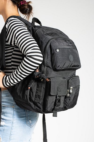 Baginn Συλλογή 571 - Σακίδιο πλάτης Clinker 45*30 cm, Πανεπιστημιακή τσάντα γυμνασίου με πολλές τσέπες