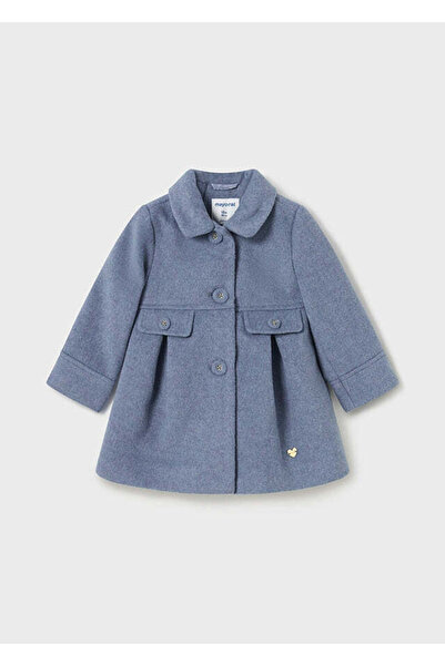 MAYORAL Mavi Yünlü Palto