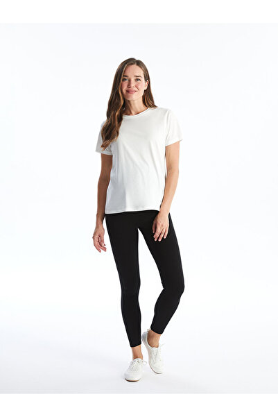 LC Waikiki Yeni Siyah Karın Panelli Düz Hamile Tayt city