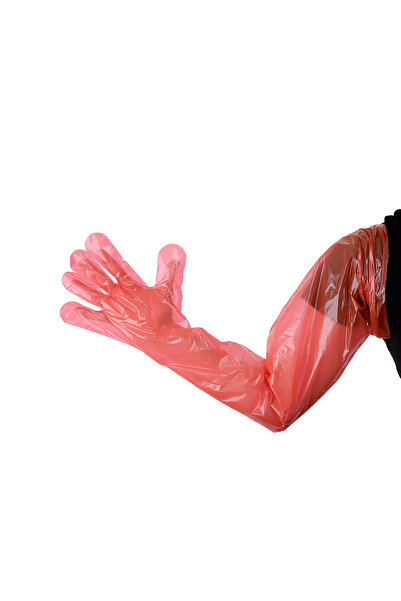 ADYMEDİKALVET Suni Tohumlama Veteriner Eldiveni (REKTAL) 100'lü Turuncu Lastiksiz